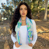 Humble Hilo Silk Square Scarf Marble Swirls