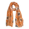 Humble Hilo Silk Blend Long Scarf Marble Swirls