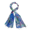 Humble Hilo Silk Blend Long Scarf Marble Swirls