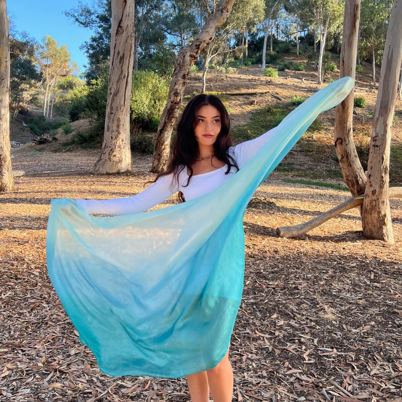 Humble Hilo Silk Scarf Ombre Waterfall