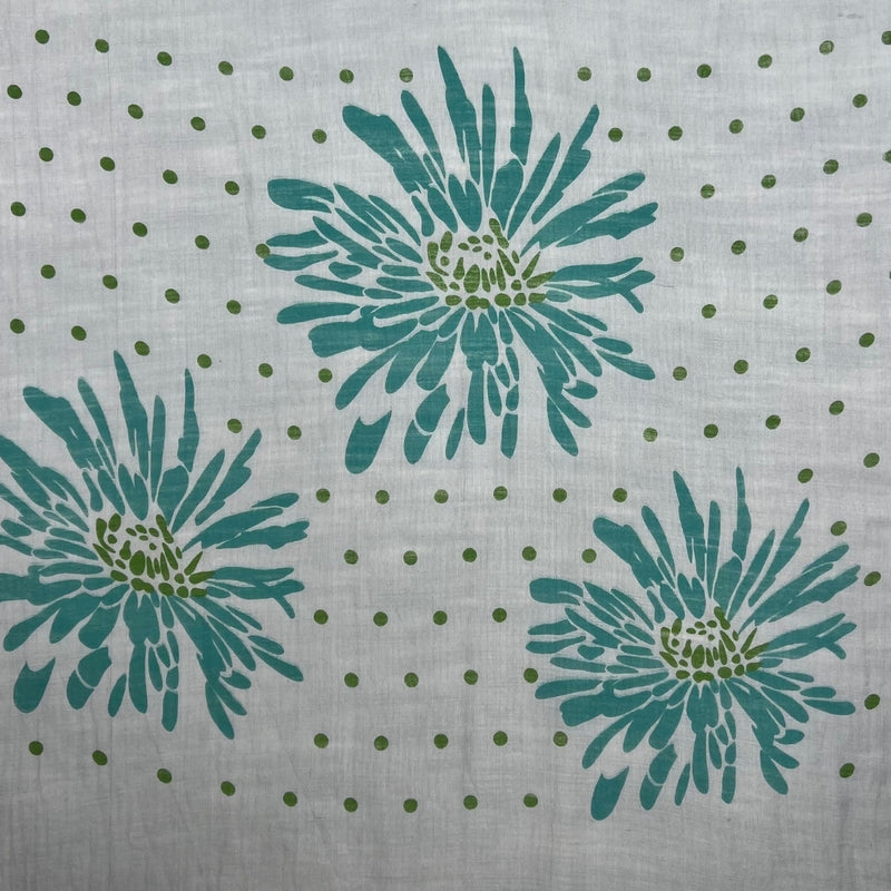 Humble Hilo Silk Blend Scarf, Blooming Stencils