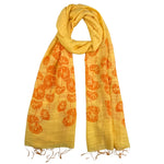 Humble Hilo Silk Blend Scarf, Blooming Stencils