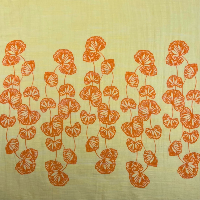 Humble Hilo Silk Blend Scarf, Blooming Stencils