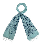 Humble Hilo Silk Blend Scarf, Blooming Stencils