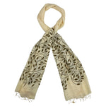 Humble Hilo Silk Blend Scarf, Blooming Stencils