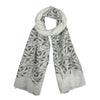 Humble Hilo Silk Blend Scarf, Blooming Stencils