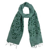 Humble Hilo Silk Blend Scarf, Blooming Stencils