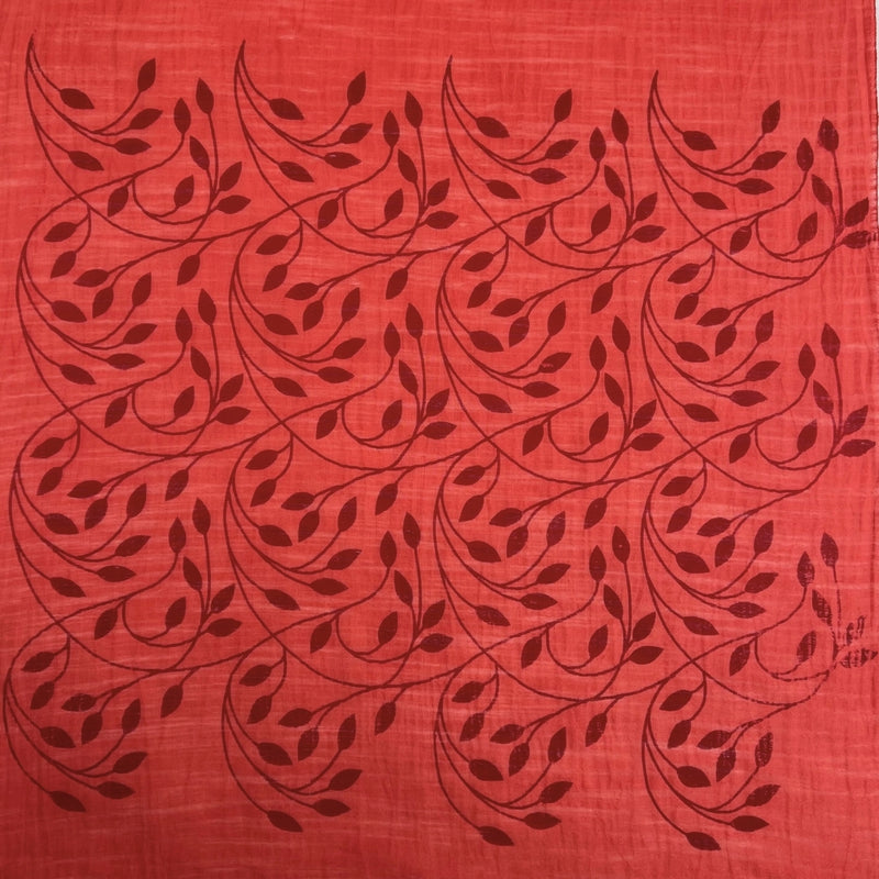 Humble Hilo Silk Blend Scarf, Blooming Stencils