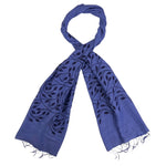 Humble Hilo Silk Blend Scarf, Blooming Stencils