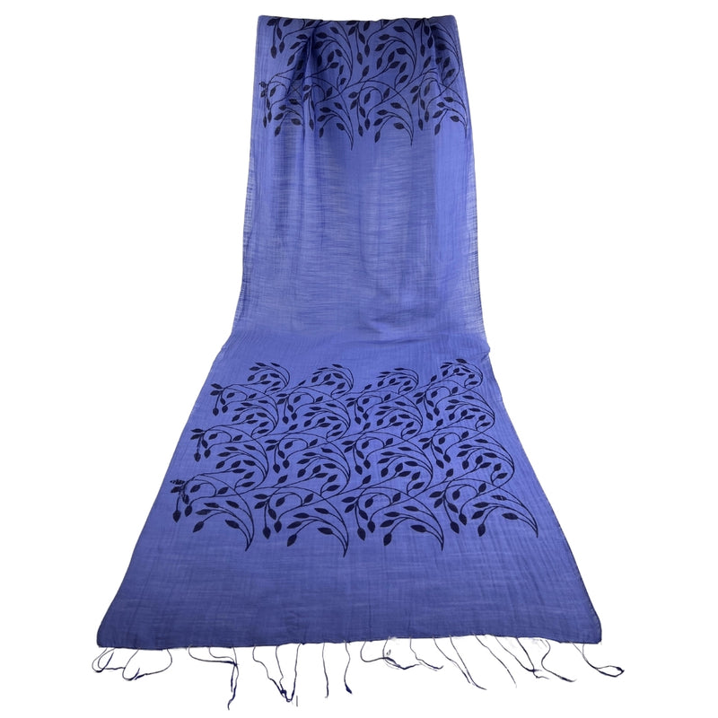 Humble Hilo Silk Blend Scarf, Blooming Stencils