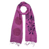 Humble Hilo Silk Blend Scarf, Blooming Stencils