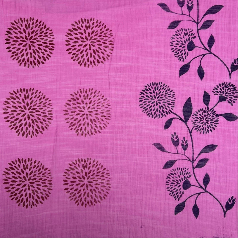 Humble Hilo Silk Blend Scarf, Blooming Stencils