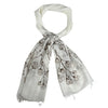 Humble Hilo Silk Blend Scarf, Blooming Stencils