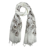 Humble Hilo Silk Blend Scarf, Blooming Stencils