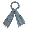 Humble Hilo Silk Blend Scarf, Blooming Stencils