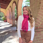 Humble Hilo Silk Blend Scarf in Solid Hues