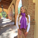 Humble Hilo Silk Blend Scarf in Solid Hues