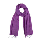 Humble Hilo Silk Blend Scarf in Solid Hues