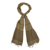 Humble Hilo Silk Blend Scarf with Tight Stripes