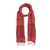 Humble Hilo Silk Blend Scarf with Tight Stripes