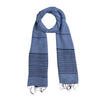 Humble Hilo Silk Blend Scarf with Tight Stripes