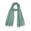 Humble Hilo Silk Blend Scarf with Subtle Stripes