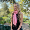 Humble Hilo Silk Blend Scarf with Subtle Stripes