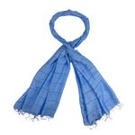 Humble Hilo Silk Blend Scarf with Subtle Stripes