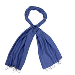 Humble Hilo Silk Blend Scarf with Subtle Stripes