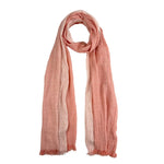 Humble Hilo Cumulus 100% Cotton Scarf Gauzy Stripes