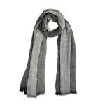 Humble Hilo Cumulus 100% Cotton Scarf Gauzy Stripes