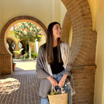 Humble Hilo Cumulus 100% Cotton Scarf Gauzy Stripes