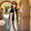 Humble Hilo Cumulus 100% Cotton Scarf Gauzy Stripes