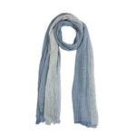 Humble Hilo Cumulus 100% Cotton Scarf Gauzy Stripes