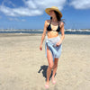 Humble Hilo Cumulus 100% Cotton Scarf Gauzy Stripes