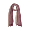 Humble Hilo Cumulus 100% Cotton Scarf Gauzy Stripes