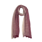 Humble Hilo Cumulus 100% Cotton Scarf Gauzy Stripes