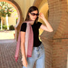 Humble Hilo Cumulus 100% Cotton Scarf Gauzy Stripes