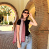 Humble Hilo Cumulus 100% Cotton Scarf Gauzy Stripes