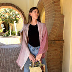 Humble Hilo Cumulus 100% Cotton Scarf Gauzy Stripes