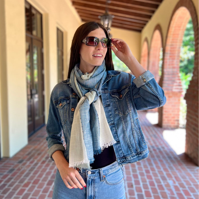 Humble Hilo Loomed Scarf Broad Stripes