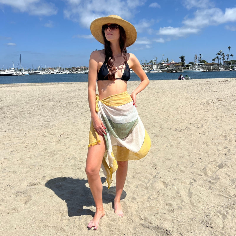 Humble Hilo Loomed Scarf Broad Stripes