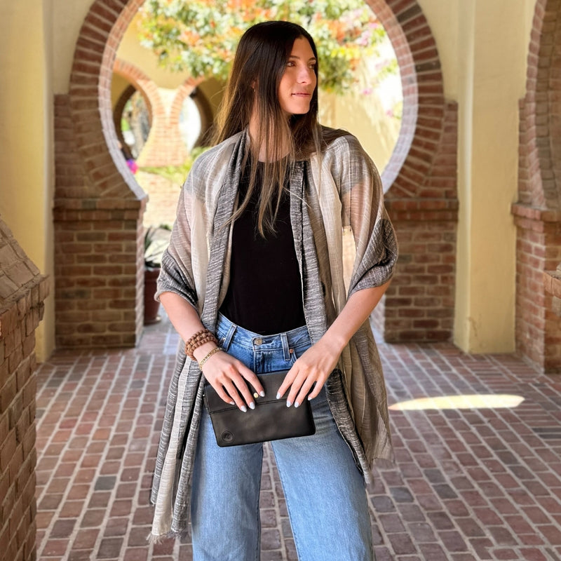 Humble Hilo Loomed Scarf Broad Stripes
