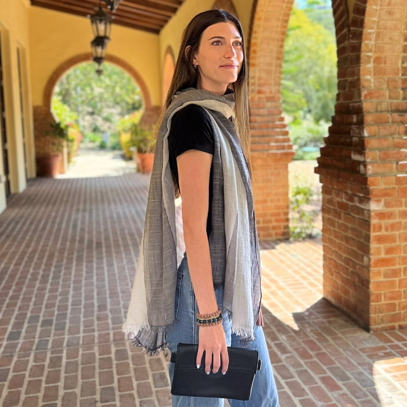 Humble Hilo Loomed Scarf Broad Stripes