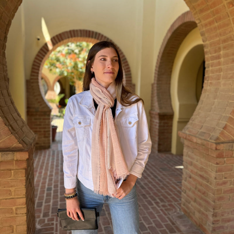 Humble Hilo Loomed Scarf Broad Stripes