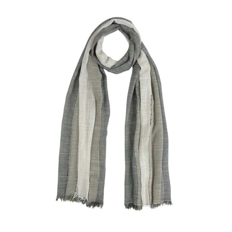 Humble Hilo Loomed Scarf Broad Stripes