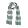 Humble Hilo Loomed Cotton Blend Scarf Pinstripes
