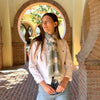 Humble Hilo Loomed Cotton Blend Scarf Pinstripes