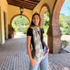 Humble Hilo Loomed Cotton Blend Scarf Pinstripes