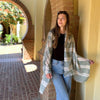 Humble Hilo Loomed Cotton Blend Scarf Pinstripes
